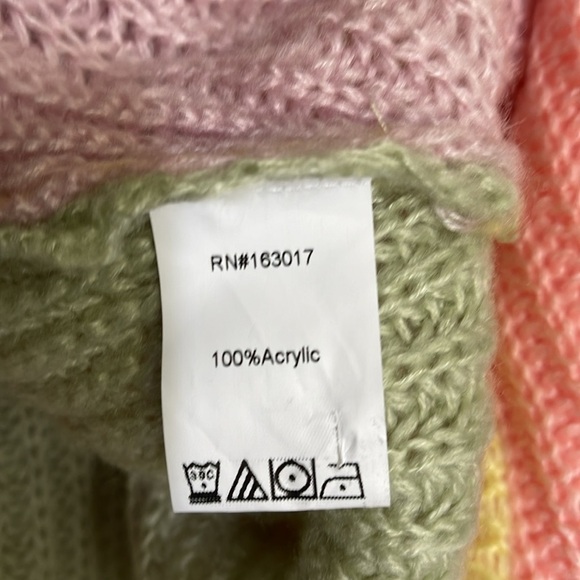 Princess Polly Naomi 90’s Cardigan Sweater | Size M/L | Multi Colored Oversized - Picture 9 of 10